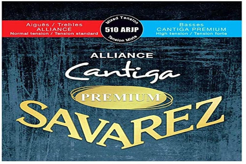 Savarez 510ARJP Mixed Classical Guitar Strings - Alliance Trebles, Cantiga Basses, Full 6 String Set